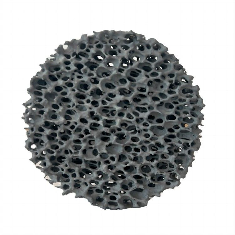 Fundición de metales Filtro de espuma cerámica porosa de carburo de silicio gris 0.01 mm Gris