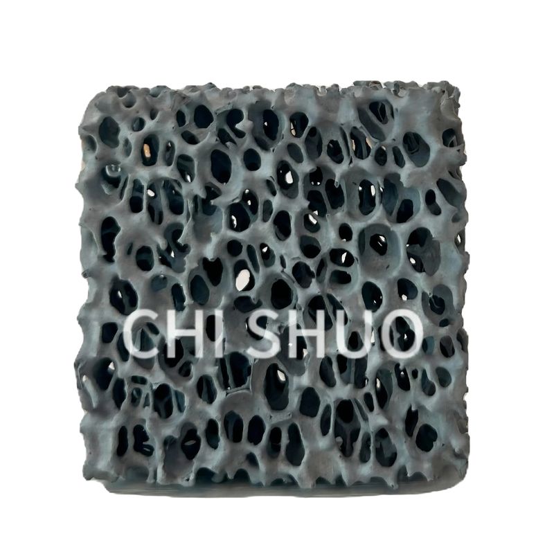 Placa de filtro de espuma cerámica de carburo de silicio gris para fundición 0,01 mm