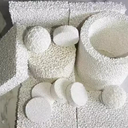 Placa de filtro de espuma de cerámica de alumina con tolerancia de junta de 0,01 mm